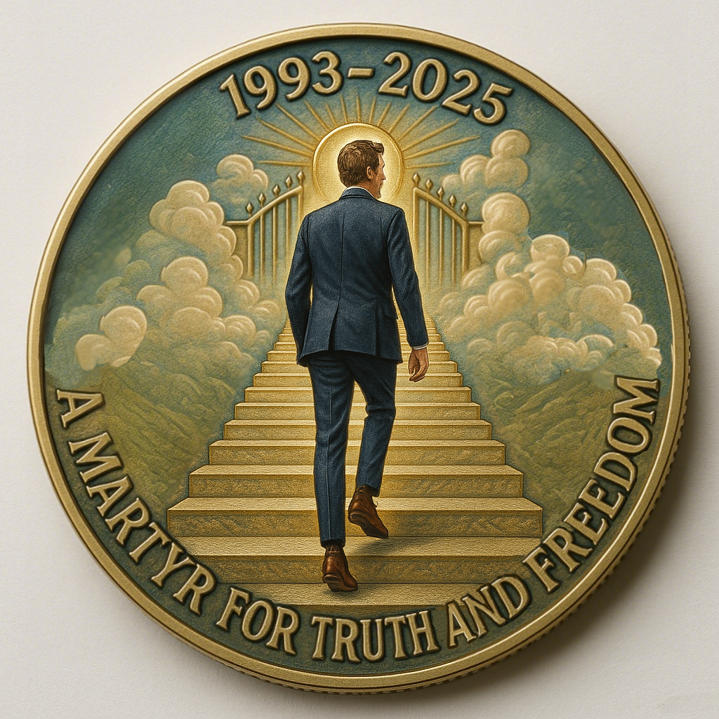 🙏60% OFF For Charlie's Fans - 🎗️🕊️Charlie Kirk In Heaven Memorial Coin