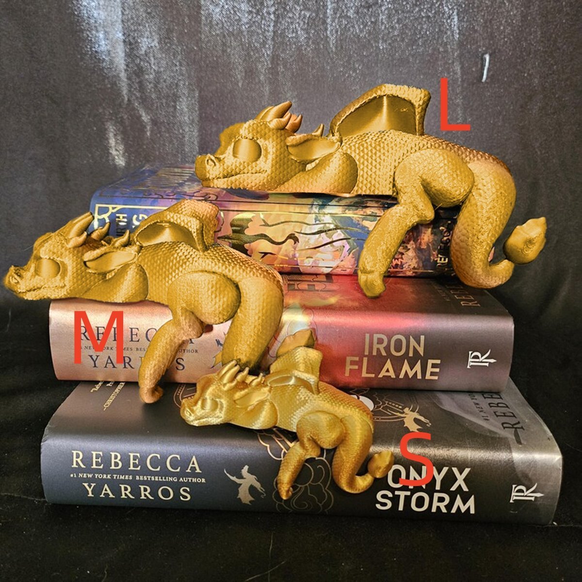 🔥🔥2025 Mother's Day Gift 49% Off--📚3D Printing Sleeping Bookshelf Dragon