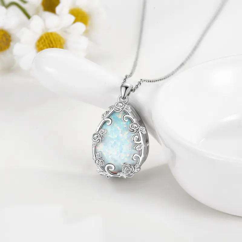 Lucky Rose Opal Necklace