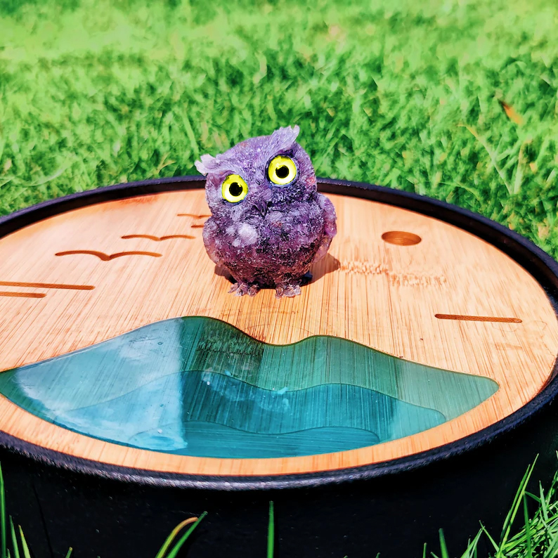 🔥Handmade Natural Crystal Gemstone Owl - Ready to Ship