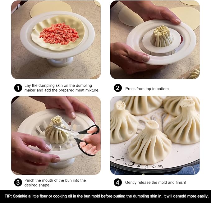 🔥Last Day Promotion 50% OFF🔥Flower Shaped Bun & Dumpling Machine💥Buy 2 Free Shipping