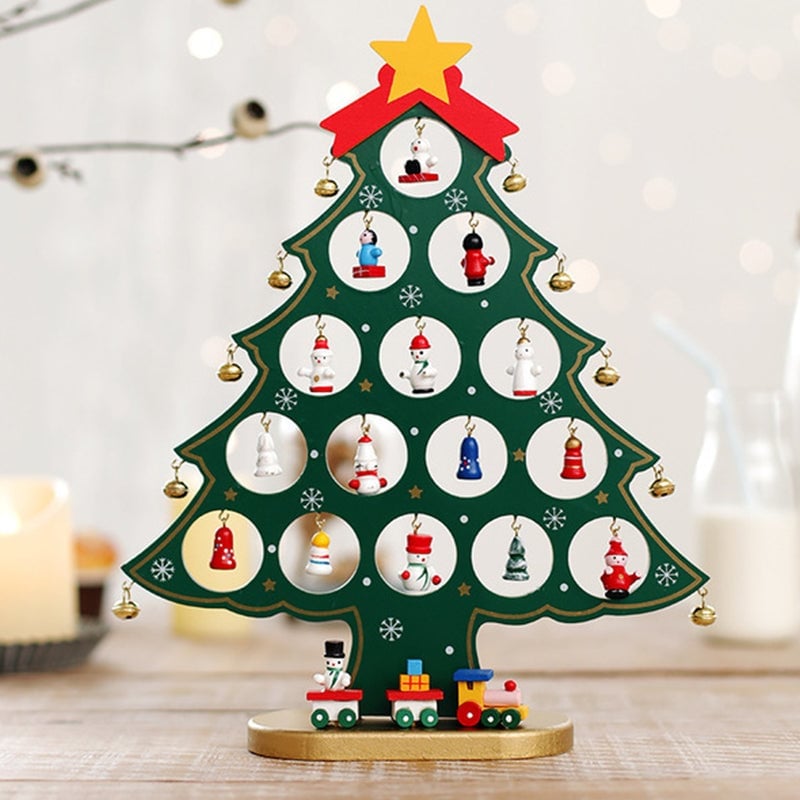 🎅LAST DAY SALE 50% OFF💥DIY Wooden Mini Christmas Tree Set