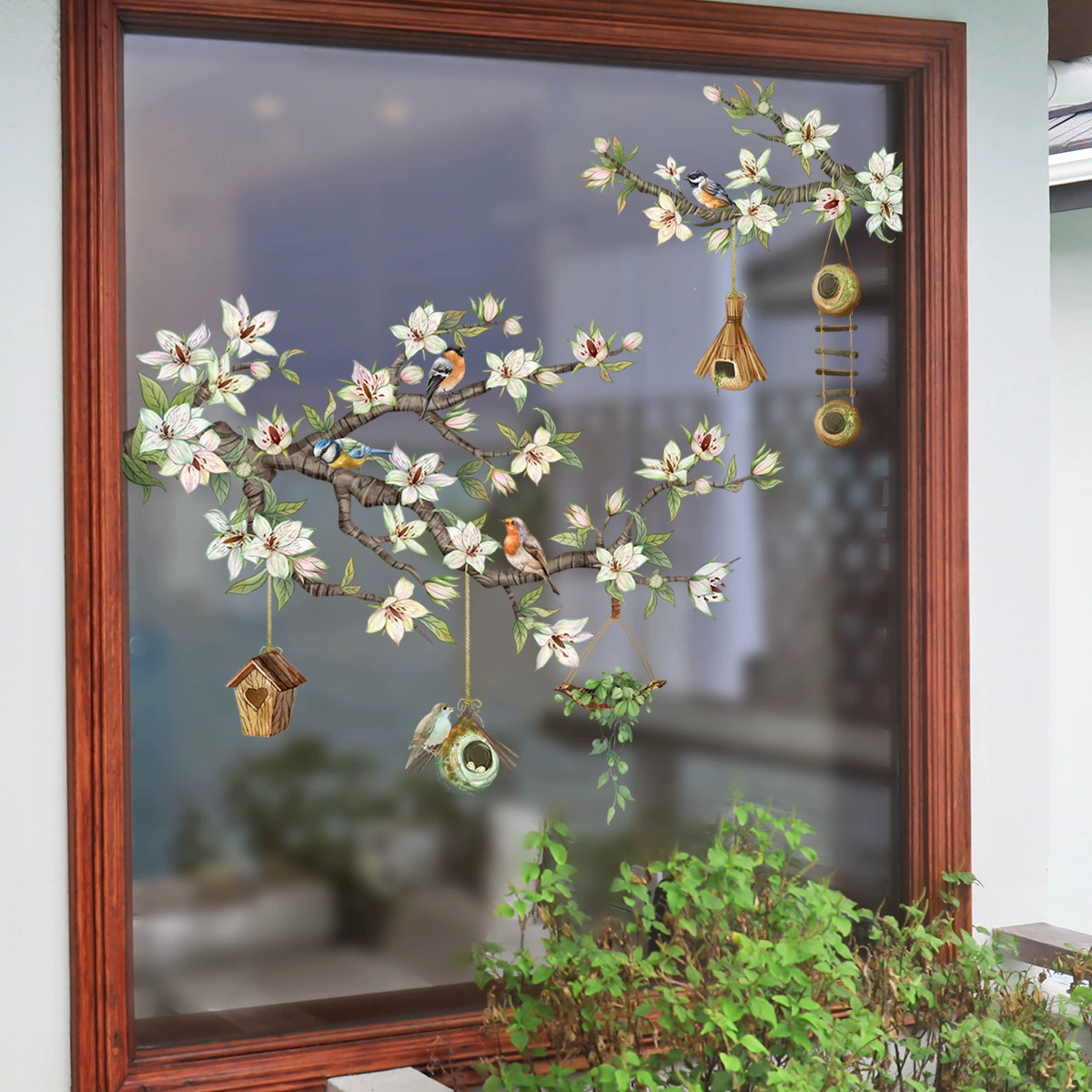 ✨LAST DAY: 70% OFF! - 💐 Colorful Floral Bouquet Window Sticker 🖼️ (Removable without leaving marks)