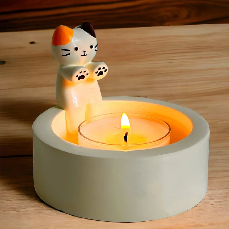 🔥2024 New Year Hot Sale🎁 - Cute Cat Candle Holder