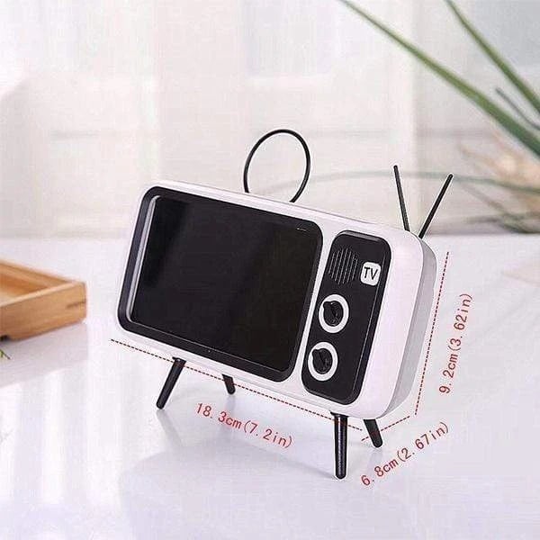 (New Year Sale-50% OFF) Retro TV BlueTooth Speaker Mobile Phone Holder