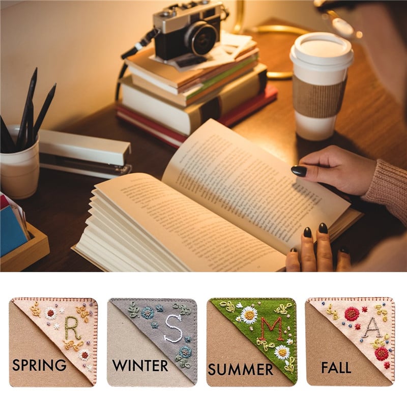 🔥LAST DAY 50% OFF -🎁Personalized Embroidery Felt Bookmarks