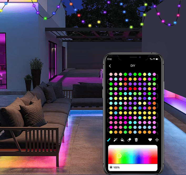 (🌲Early Christmas Sale- 50% OFF)Wi-Fi Bluetooth Smart Led RGB Permanent Outdoor Lights for Outdoor-BUY MORE SAVE MORE