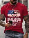 Men's Independence Day FDT REJECTING KINGS SINCE 1776 Printed T-Shirt