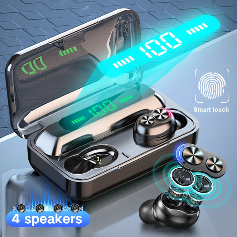 LED Display Waterproof Wireless Bluetooth Earphones