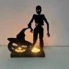 Funny Shadow Stand - Halloween Metal Candle Holder