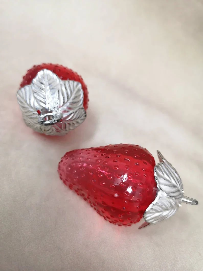 Strawberry-Shaped Seasoning Bottles -  Functional Kitchen Artistry