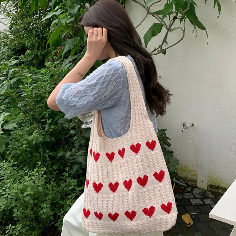 Tiktok Summer Sale🎉Heartwarming Woven Bag - Large Capacity