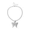 LAST DAY 50%OFF - BUTTERFLY CRYSTAL PENDANT NECKLACE
