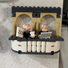 Balcony with Old Men Minifigures