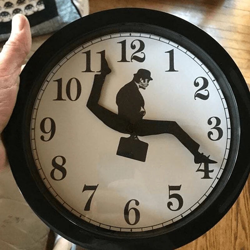 🔥Last Day Promotion 48% OFF-🎁-Monty Python inspired Silly Walk Wall Clock(BUY 2 FREE SHIPPING)