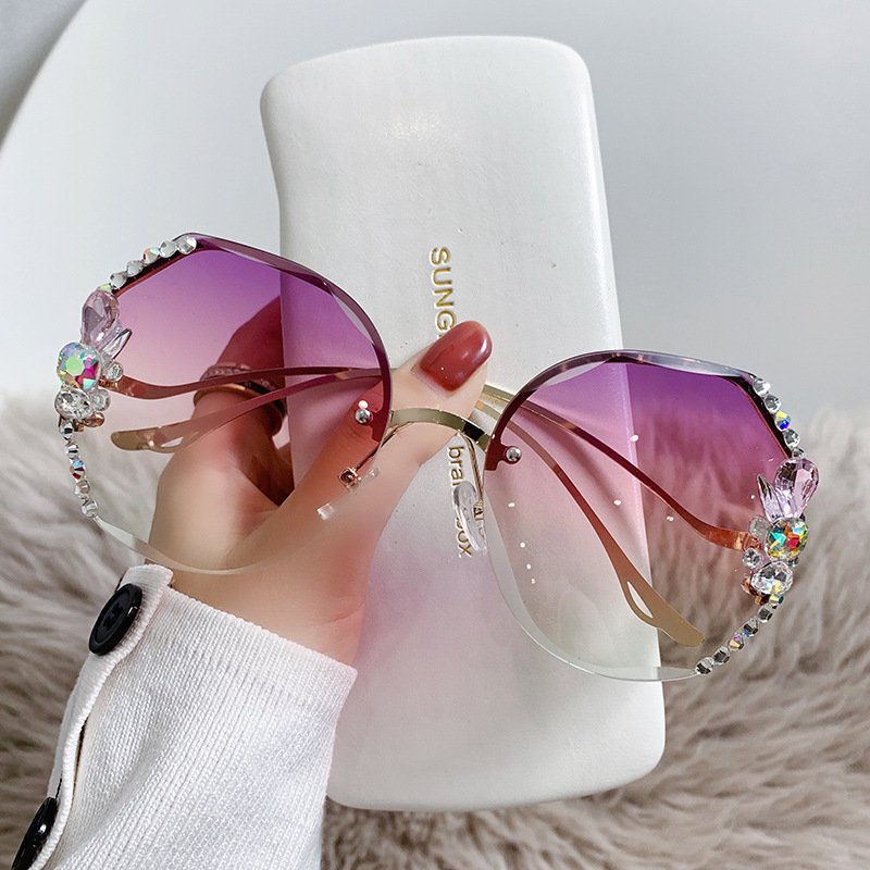 🔥Last Day Promotion - 50% OFF🔥2023 Woman Rimless Diamond Sunglasses - Buy 4 Get Extra 20% OFF &  Free Shipping ONLY TODAY