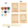 ✨24 Pack Valentines Cards with Heart-Shape Crystals