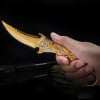 🐉 Dragon Folding Pocket Knife – Titanium-Plated Handle & Razor-Sharp Blade