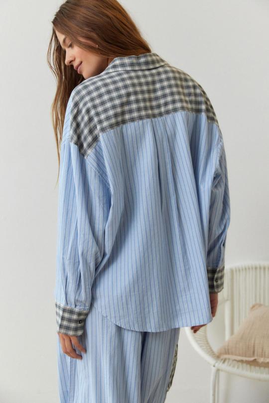 🔥Letzten Tag -70 % RABATT - Rosa lockeres Pyjama-Set
