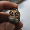 Handmade Owl Fidget Pendant