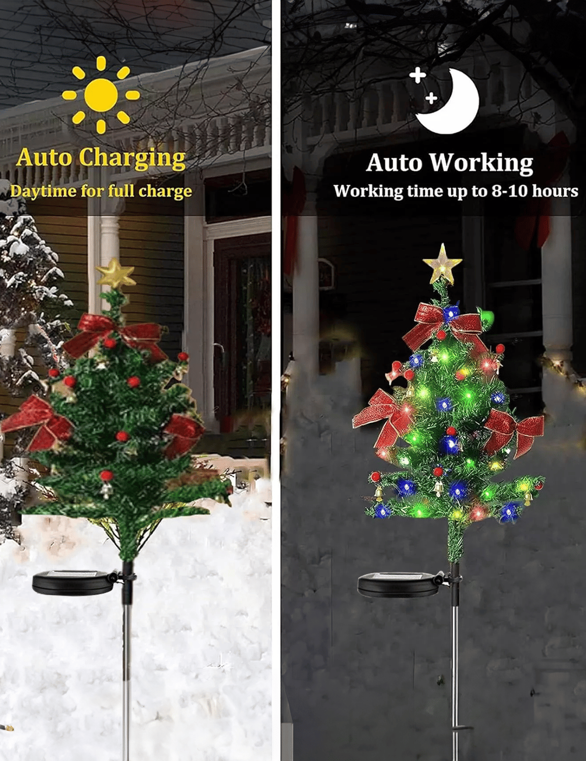 💥LAST DAY SALE 50% OFF🎄Waterproof Solar Christmas Trees Lights