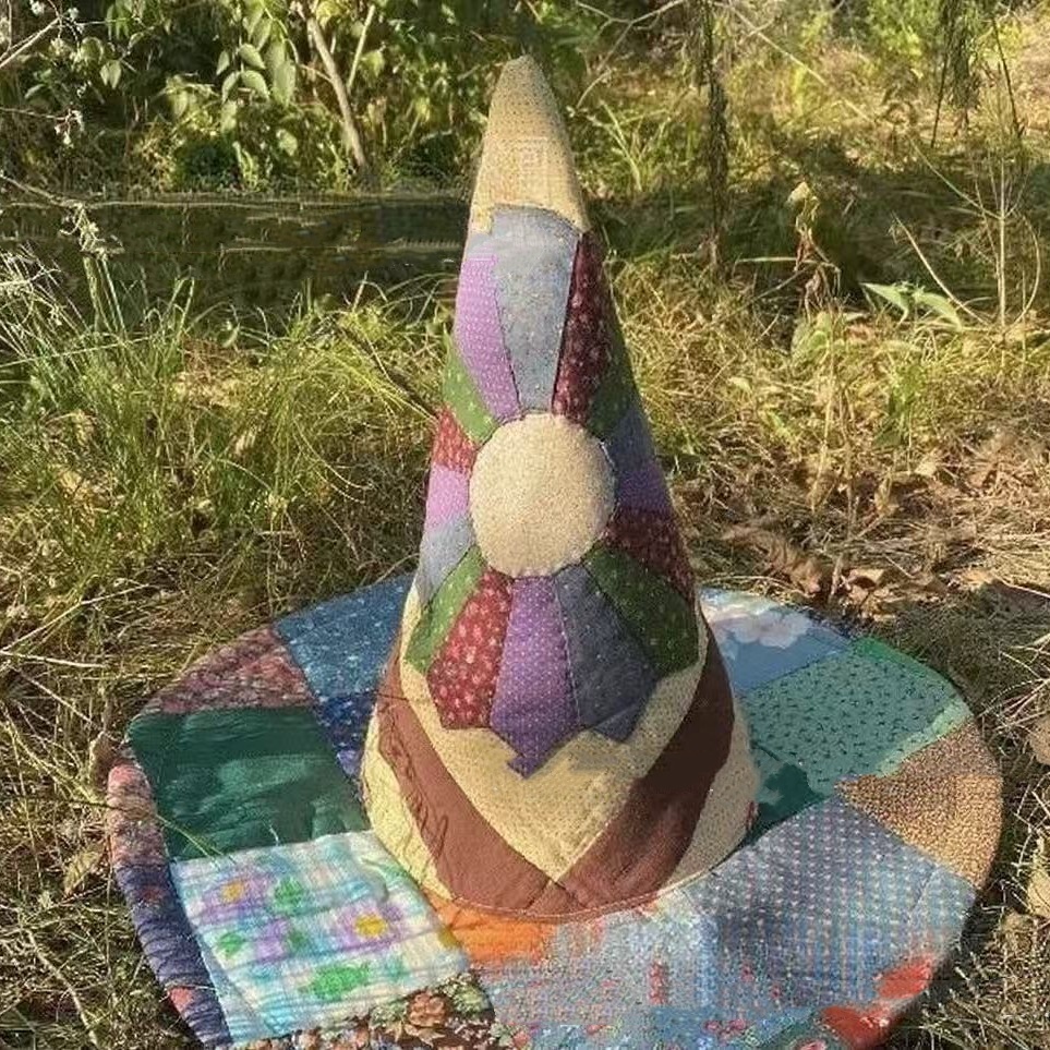 🔥Last Day Promotion 50% OFF🔥The Quilted Witch Hat | Handcrafted Folk Art Hat