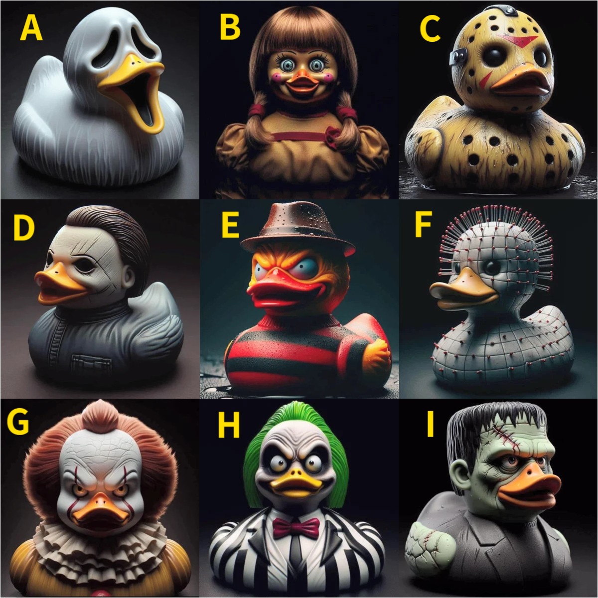 🔥Early Halloween Promotion !!! - Classic Horror Movie Character Duck