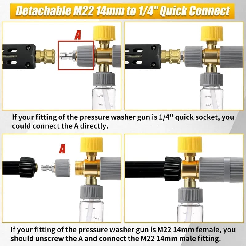 Last Day Promotion 70% OFF - 🔥2-in-1 High-Pressure Car Washer Nozzle Accessories⚡Buy 2 Get Free Shipping