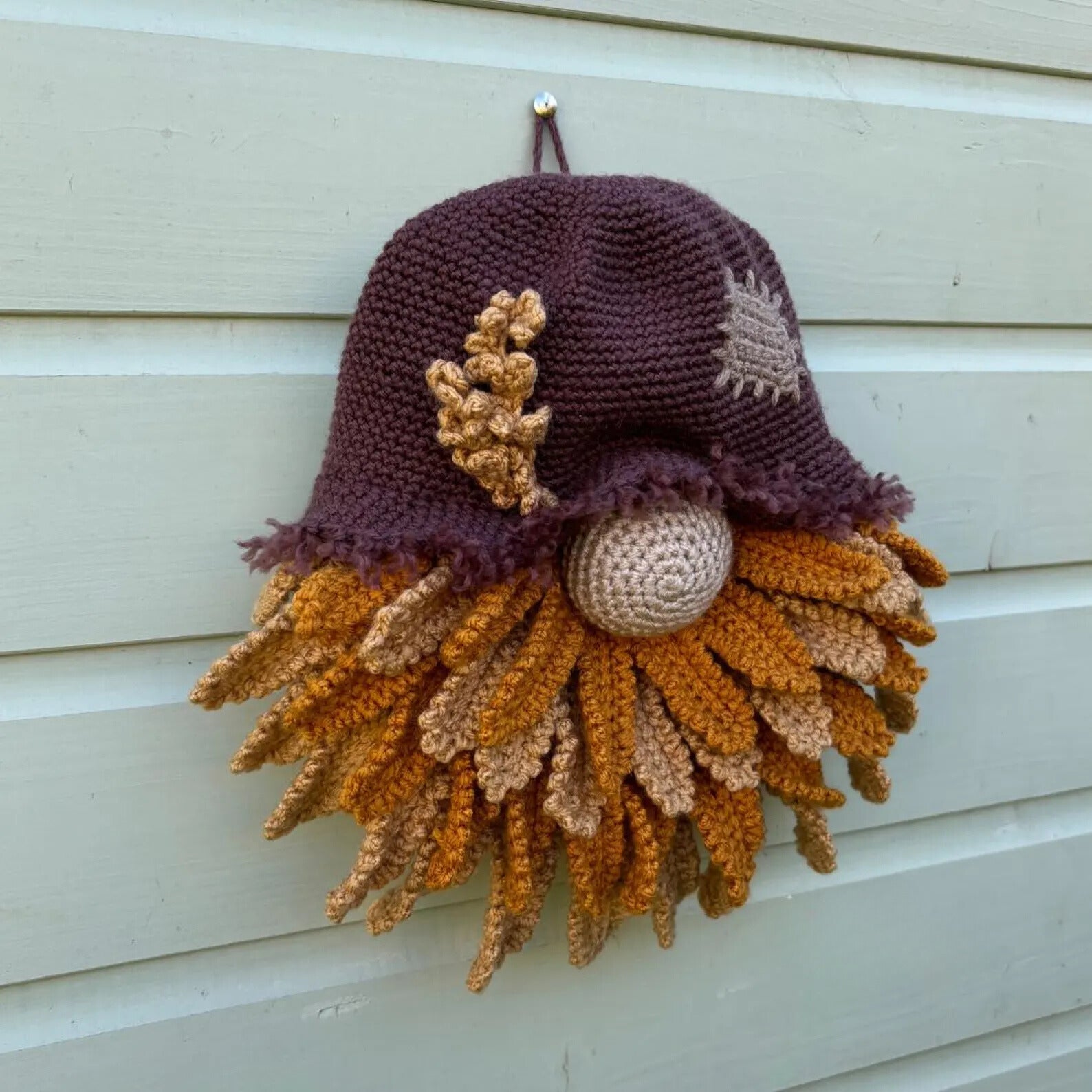 Autumn Scarecrow Gonk Wreath Crochet Pattern