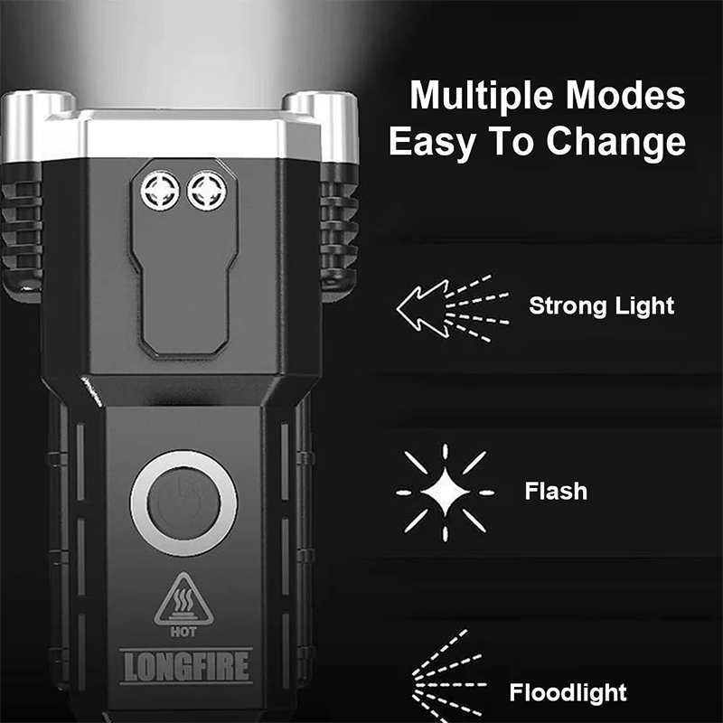 Super Bright Rechargeable LED Handheld Flashlight Portable🔥