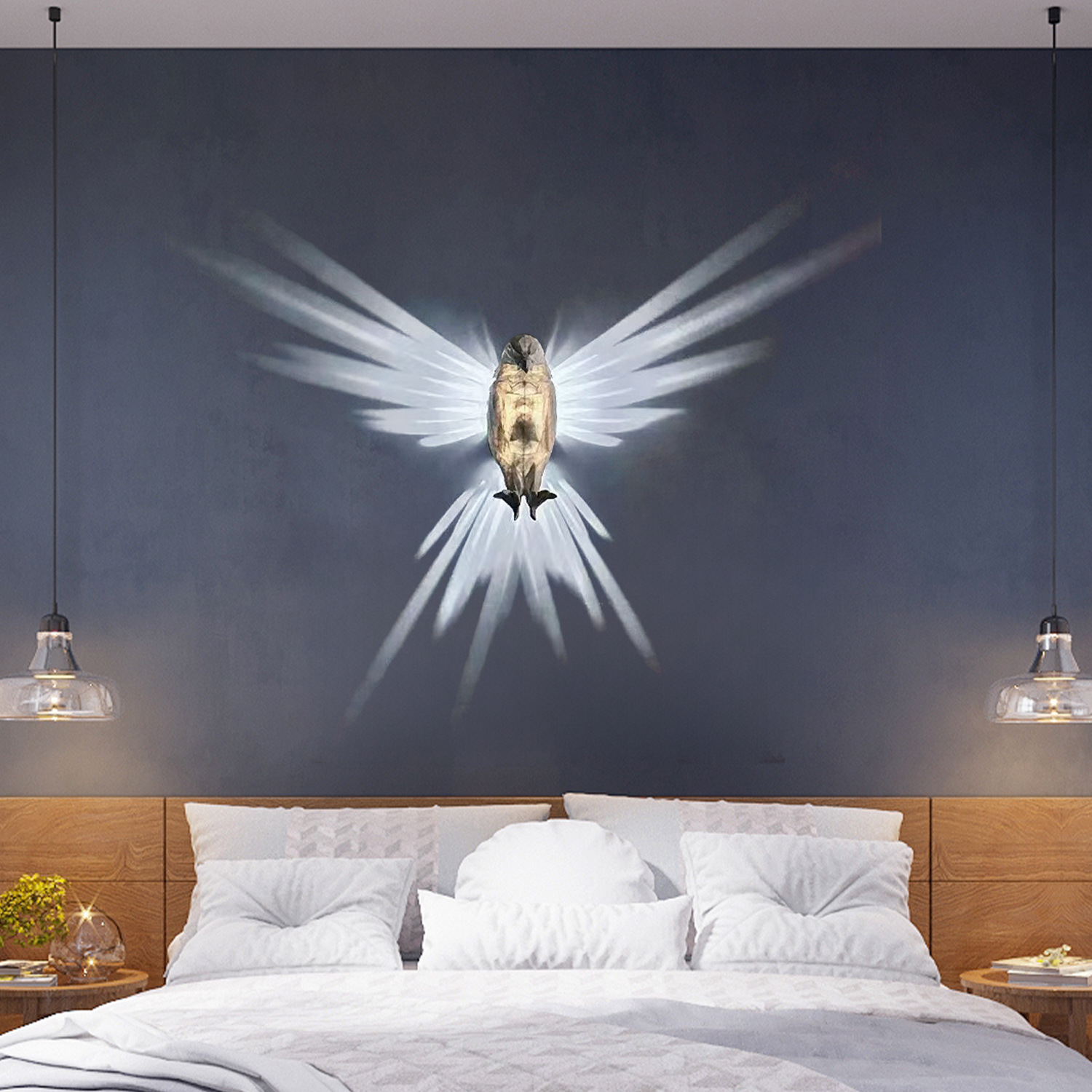 🔥 3D Animals LED Wall Light 🔥  Bald Eagle & Night Owl & Lion Head