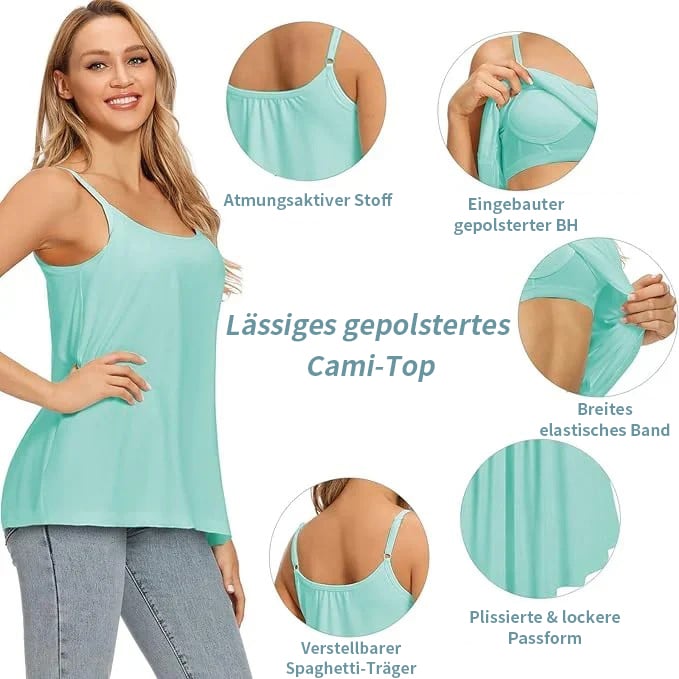 🔥Locker sitzendes Tank-Top mit integriertem BH