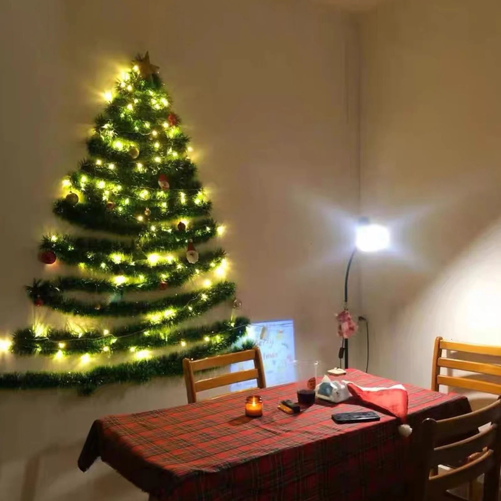 🔥Last Day Promotion 48% OFF-🎄-DIY Wall Mounted Christmas Trees with Light✨