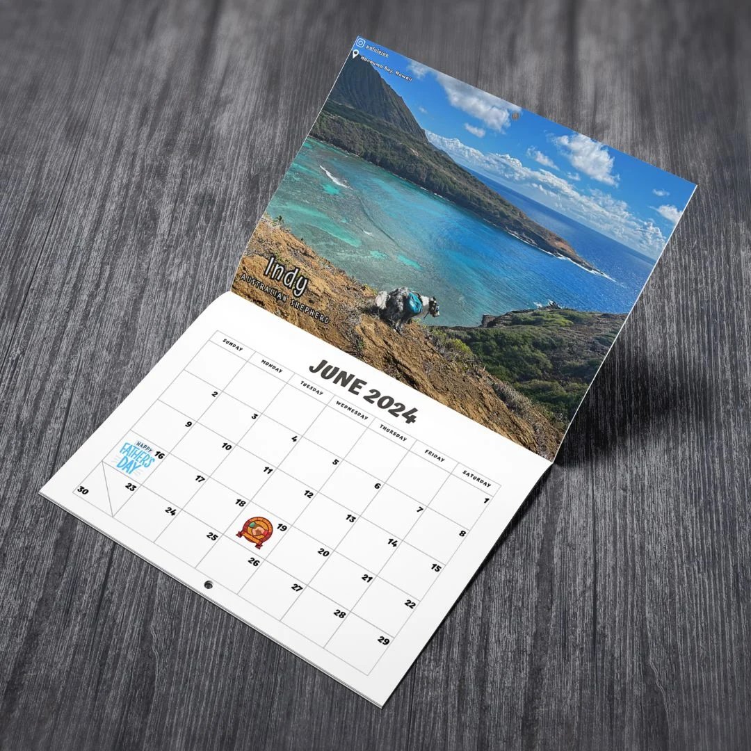 Funny Calendar Gift - 💩🐶 Dogs Pooping In Beautiful Places 2024 Calendar