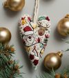 ❤️DIYHeart Shaped Christmas Ornament Embroidery Kit🎅