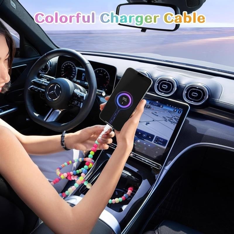 🎁TikTok Last Day Sale - 70% OFF🎉Beaded Charging Cords (🌈SALE $9.99)