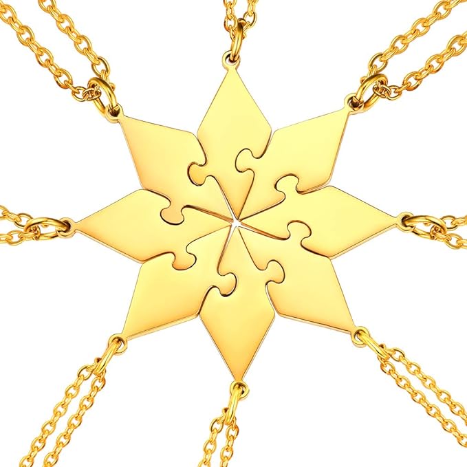 (🔥Last Day Promotion 50% OFF) Star Puzzle Friendship & Family Necklace - Buy 2 Get Extra 10% OFF & Free Shipping