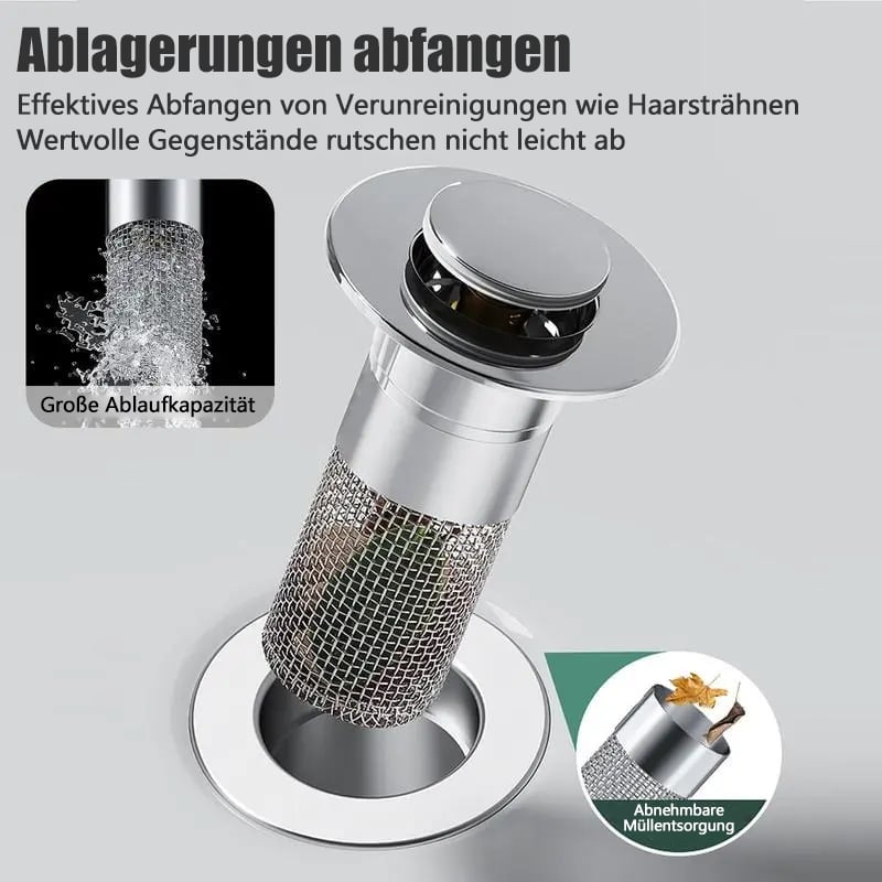🚰Universelles Abflusssieb aus Edelstahl (2 KAUFEN, 1 GRATIS)🎁