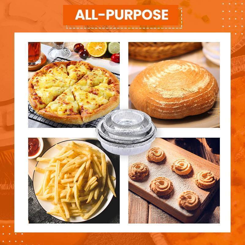 (🎅Early Christmas Sale - 49% OFF）Oil-Proof Aluminum Foil Tin Box-Buy 4 Get 6 Free(200PCS)