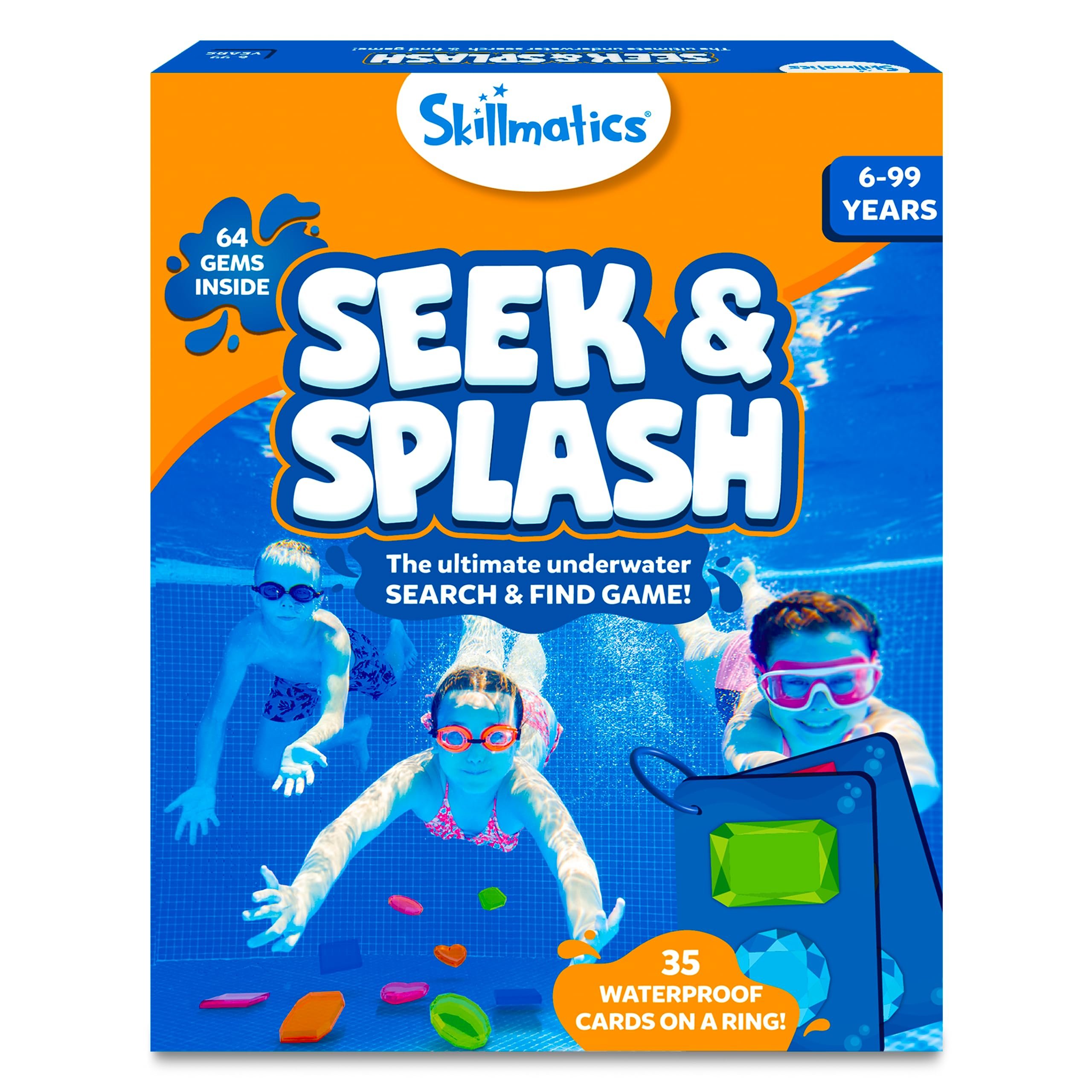 🎁TikTok Last Day Sale - 70% OFF🎉Skillmatics Pool Toys & Underwater Diving Game,Seek & Splash Numbers Gem