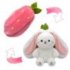 🐰Easter Early Hot Sale 40% OFF🍓Strawberry Bunny Transformed into Little Rabbit🎀 Fruit Doll Plush Toy🐰