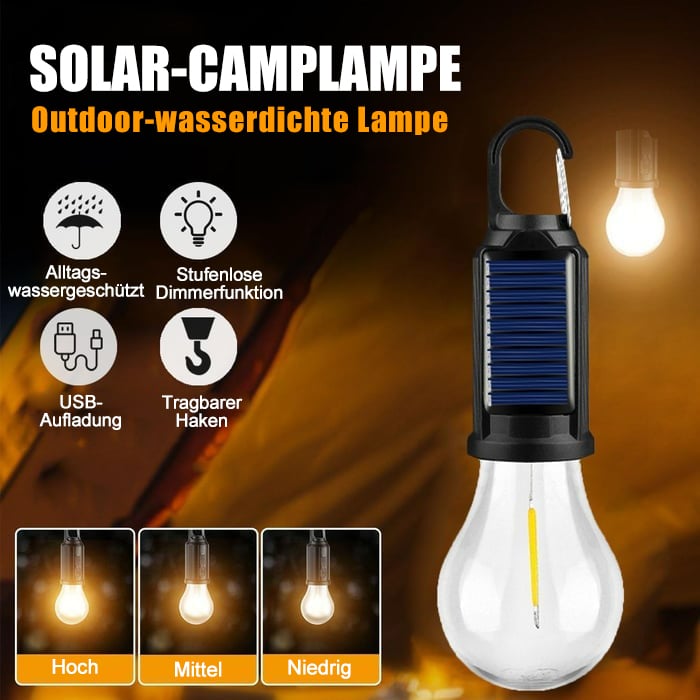 Letzter Aktionstag!🔥Vintage Solar-Campinglampe