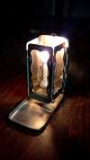 Folding pocket candle lantern