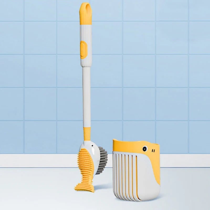🎁TikTok Last Day Sale - 70% OFF🎉Wall-Mounted Suction Cup Toilet Cleaning Brush Set