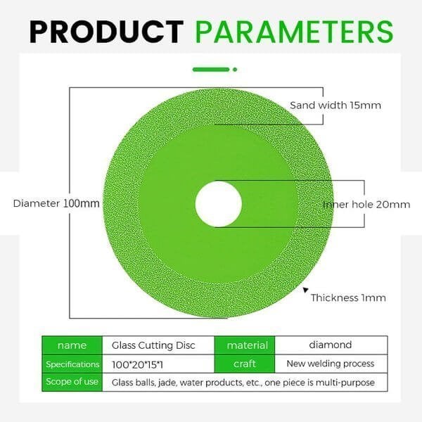 (🔥Last Day Promotion - 50% OFF) Glass Cutting Disc