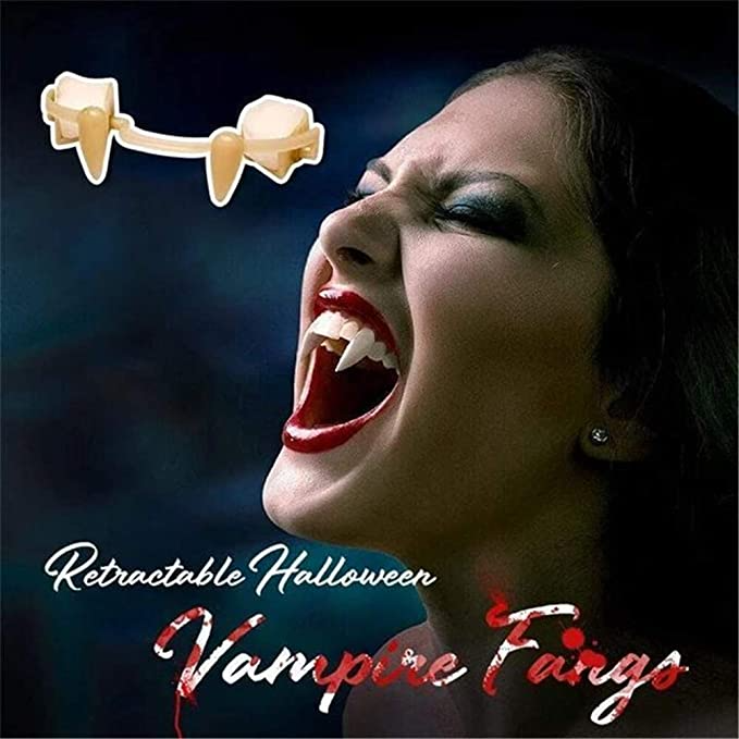 (Halloween Early Sale-50% OFF) Retractable Halloween Vampire Fangs