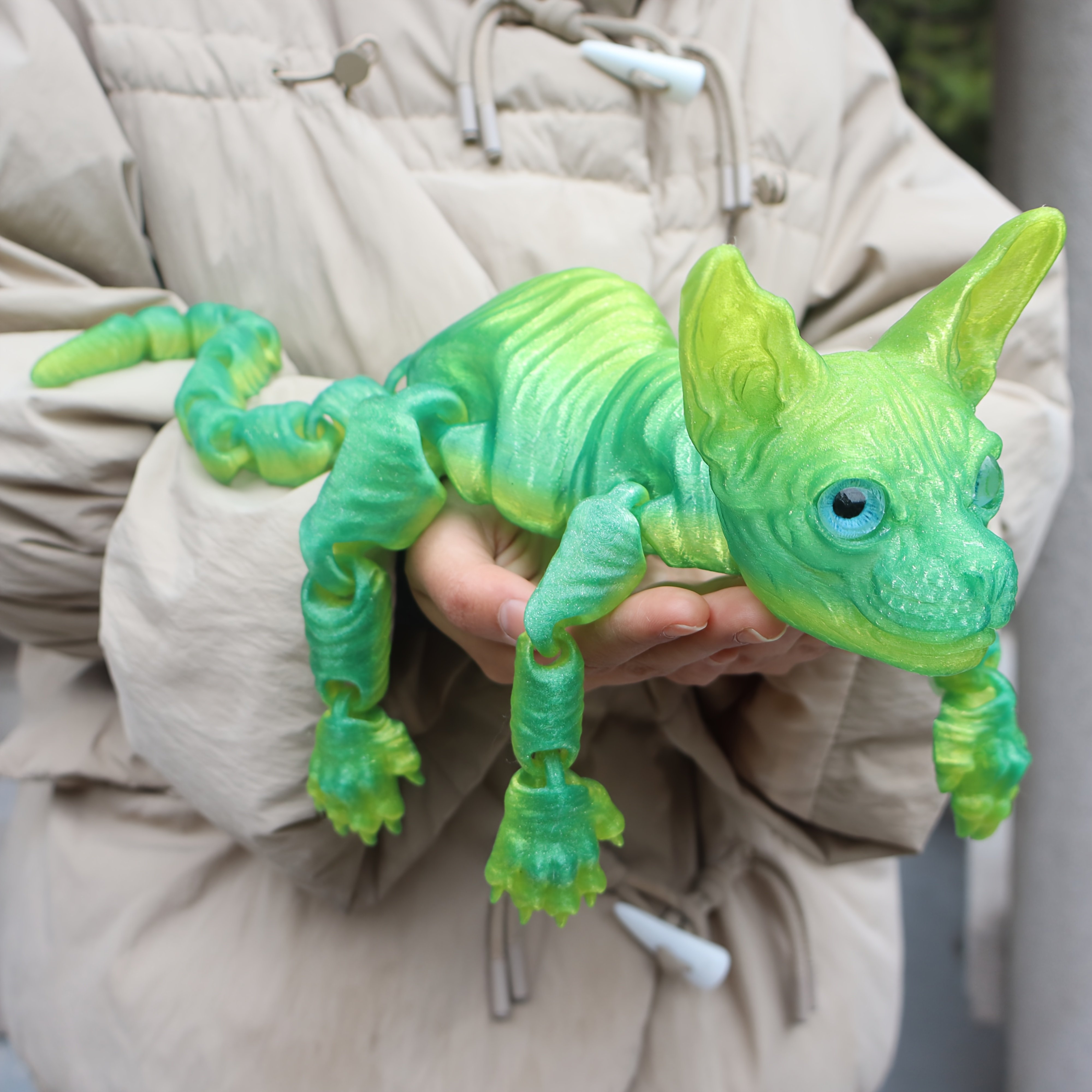 🎁TikTok Last Day Sale - 70% OFF🔥23cm/9.06inch 3D Printed Articulated Cat Figure