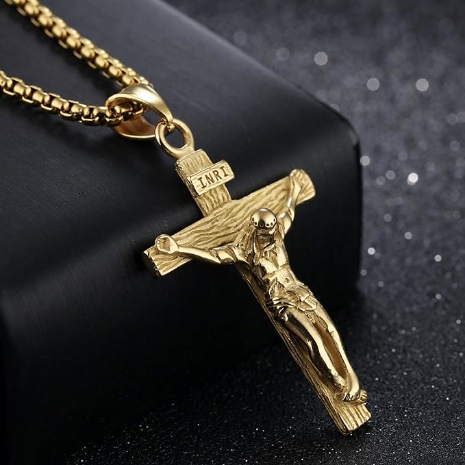 ✝️100% Handmade Crucifix Pendant Charm Necklace(𝐉𝐚𝐜𝐤 𝐌𝐢𝐥𝐥𝐞𝐫 𝐇𝐚𝐧𝐝𝐦𝐚𝐝𝐞®)