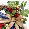 🏵100% Handmade Vintage American Flag Fallen Soldiers Memorial Rattan Wreath(𝐌𝐚𝐫𝐢𝐚𝐧𝐚 𝐒𝐦𝐢𝐭𝐡 𝐇𝐚𝐧𝐝𝐦𝐚𝐝𝐞®)