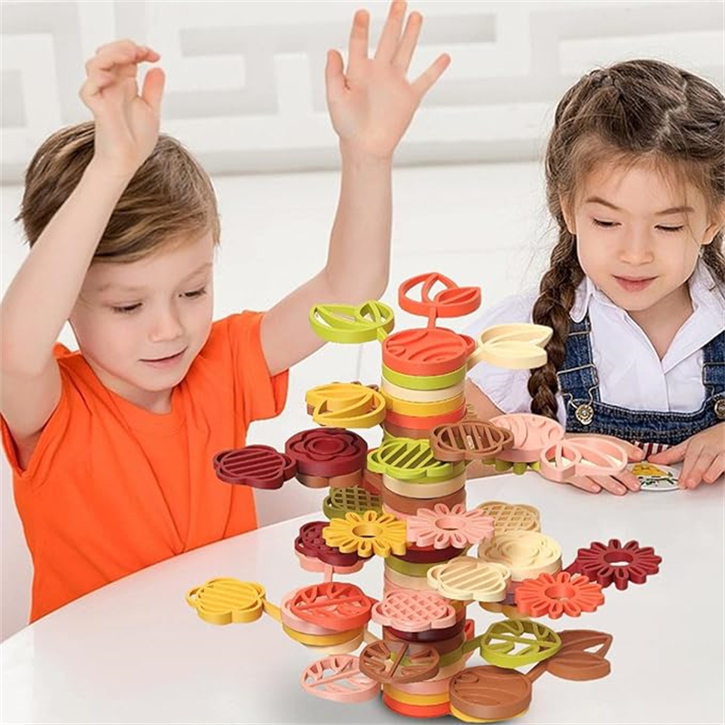 🔥Last Day 70% OFF🌳Stack A Rainbow Tree Stacking Blocks Toy(30 PCS)